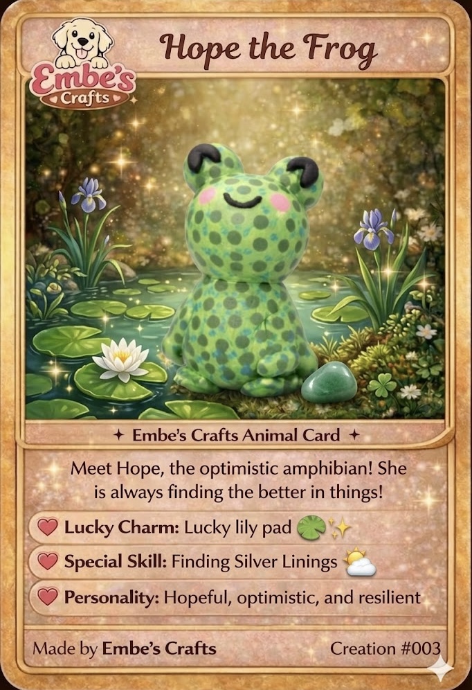Hope the Frog Creation Card