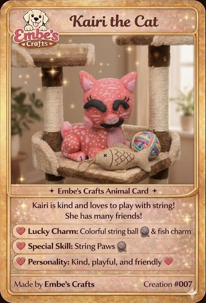 Kairi the Cat Creation Card