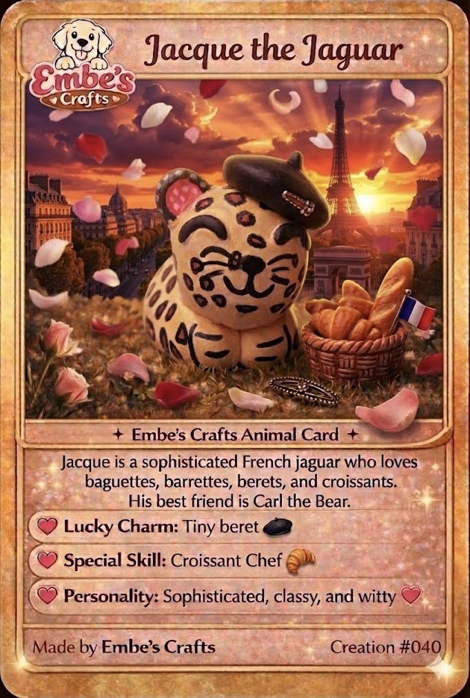 Jacque the Jaguar  Creation Card