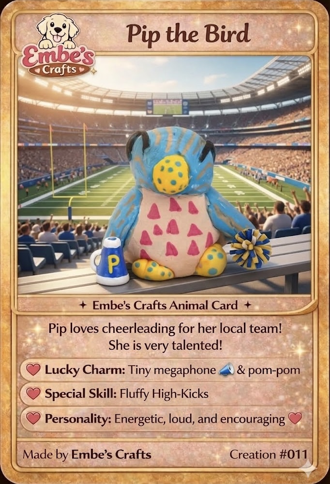 Pip the Bird Creation Card